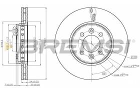 BREMSI CD8350V - DISCOS DE FRENO RENAULT, DACIA