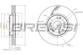 BREMSI CD8385V - DISCOS DE FRENO OPEL, CHEVROLET