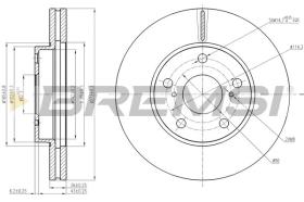 BREMSI CD8401V - DISCOS DE FRENO PEUGEOT, CITROEN