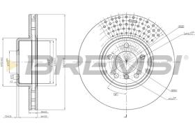 BREMSI CD8403V - DISCOS DE FRENO BMW