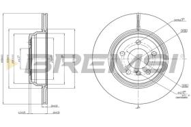 BREMSI CD8404V - DISCOS DE FRENO BMW