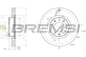 BREMSI CD8405V - DISCOS DE FRENO PEUGEOT