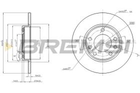 BREMSI CD8406S - DISCOS DE FRENO PEUGEOT