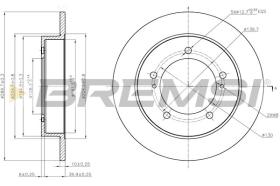 BREMSI CD8411S - DISCOS DE FRENO SUZUKI