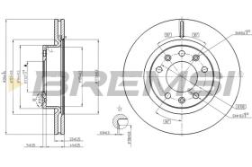 BREMSI CD8413V - DISCOS DE FRENO PEUGEOT