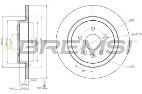 BREMSI CD8425S - DISCOS DE FRENO OPEL