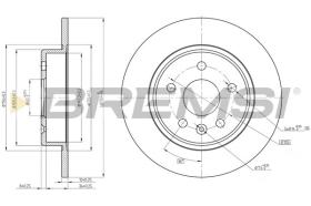 BREMSI CD8426S - DISCOS DE FRENO OPEL