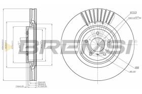 BREMSI CD8430V - DISCOS DE FRENO NISSAN, INFINITI