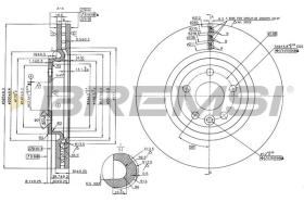 BREMSI CD8431V - DISCOS DE FRENO LAND ROVER, JAGUAR