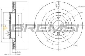 BREMSI CD8433V - DISCOS DE FRENO LAND ROVER