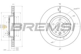 BREMSI CD8434V - DISCOS DE FRENO LAND ROVER