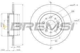 BREMSI CD8435S - DISCOS DE FRENO FIAT