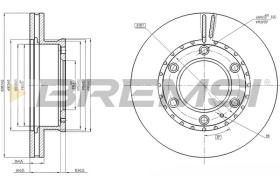 BREMSI CD8459V - DISCOS DE FRENO FORD, MAZDA