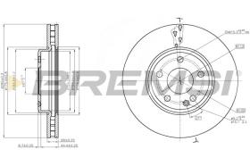 BREMSI CD8460V - DISCOS DE FRENO MERCEDES-BENZ