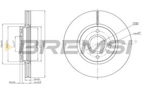 BREMSI CD8461V - DISCOS DE FRENO FORD