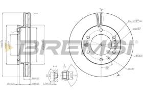 BREMSI CD8462V - DISCOS DE FRENO FORD