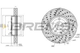 BREMSI CD8464V - DISCOS DE FRENO MERCEDES-BENZ