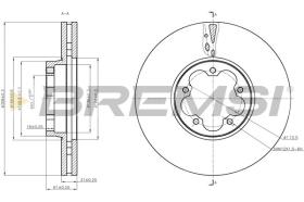 BREMSI CD8468V - DISCOS DE FRENO FORD