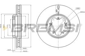 BREMSI CD8469V - DISCOS DE FRENO FORD