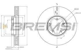 BREMSI CD8470V - DISCOS DE FRENO FORD