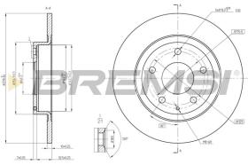 BREMSI CD8477S - DISCOS DE FRENO MAZDA