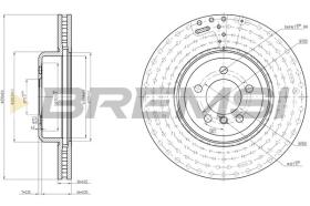 BREMSI CD8479V - DISCOS DE FRENO BMW