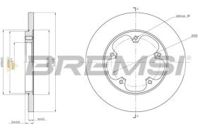 BREMSI CD8484S - DISCOS DE FRENO FORD