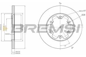 BREMSI CD8485S - DISCOS DE FRENO FORD