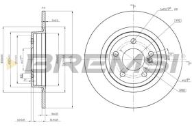 BREMSI CD8486S - DISCOS DE FRENO MERCEDES-BENZ