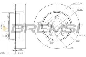 BREMSI CD8493S - DISCOS DE FRENO SUZUKI