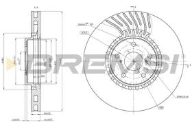 BREMSI CD8498VLS - DISCOS DE FRENO LEXUS