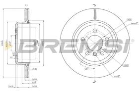 BREMSI CD8504V - DISCOS DE FRENO BMW