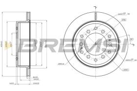 BREMSI CD8505V - DISCOS DE FRENO TOYOTA