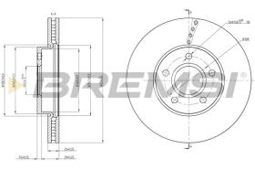 BREMSI CD8509V - DISCOS DE FRENO VOLVO