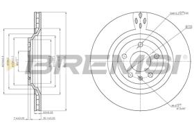 BREMSI CD8546V - DISCOS DE FRENO AUDI