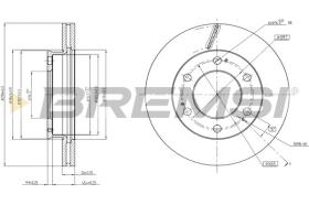 BREMSI CD8547V - DISCOS DE FRENO SSANGYONG