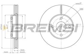 BREMSI CD8548V - DISCOS DE FRENO FORD