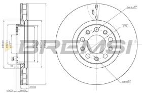 BREMSI CD8555V - DISCOS DE FRENO ALFA ROMEO