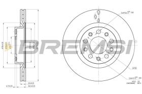 BREMSI CD8556V - DISCOS DE FRENO ALFA ROMEO