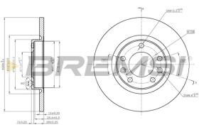 BREMSI CD8569S - DISCOS DE FRENO OPEL, PEUGEOT, CITROEN