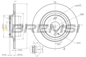 BREMSI CD8593S - DISCOS DE FRENO MAZDA