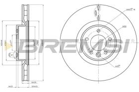BREMSI CD8601V - DISCOS DE FRENO LAND ROVER