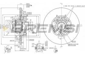 BREMSI CD8602S - DISCOS DE FRENO FIAT, RENAULT, NISSAN, OPEL