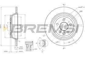 BREMSI CD8607S - DISCOS DE FRENO LAND ROVER