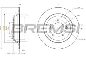 BREMSI CD8608S - DISCOS DE FRENO HYUNDAI, KIA