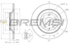 BREMSI CD8609S - DISCOS DE FRENO MAZDA