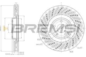 BREMSI CD8610V - DISCOS DE FRENO MERCEDES-BENZ