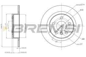 BREMSI CD8612S - DISCOS DE FRENO BMW, MINI