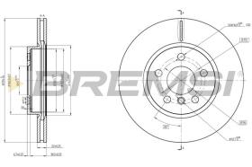 BREMSI CD8613V - DISCOS DE FRENO BMW, MINI