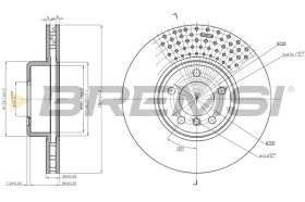 BREMSI CD8614V - DISCOS DE FRENO BMW